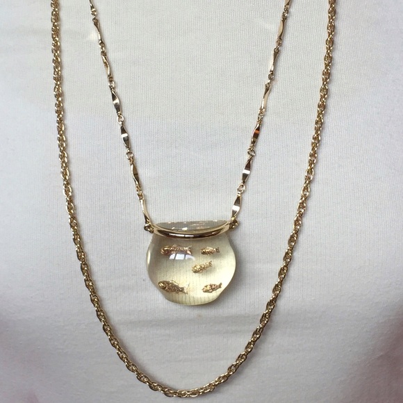 goldfish bowl necklace